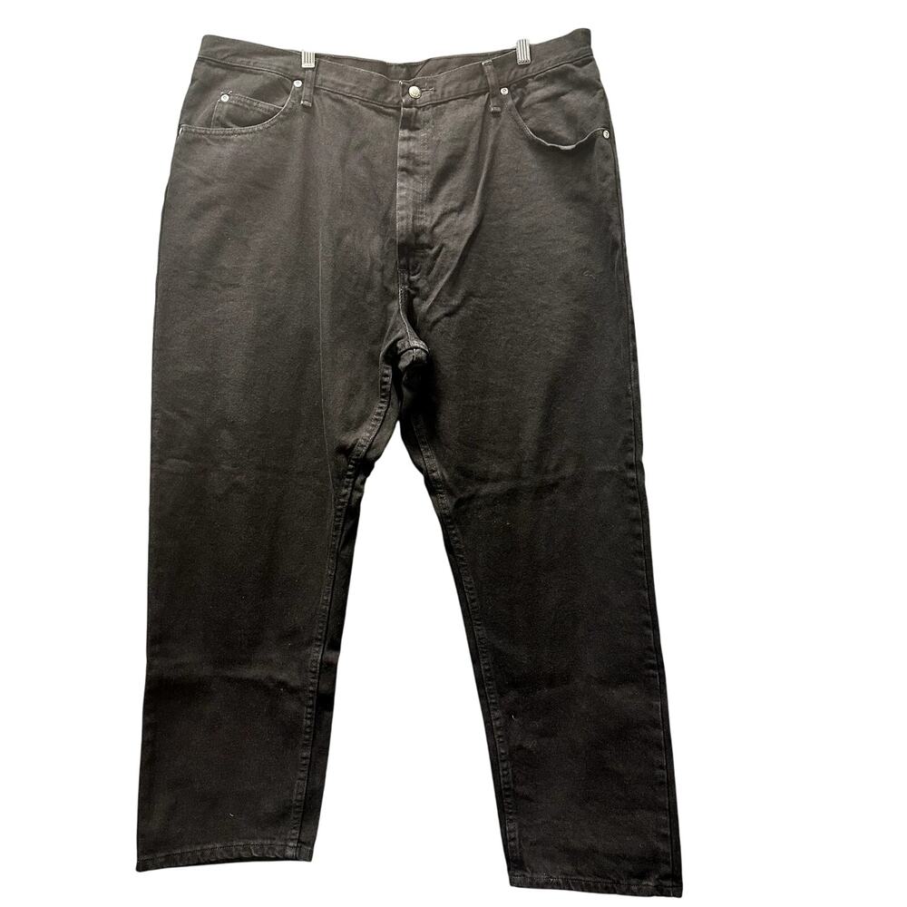 Vintage Wrangler Jeans Mens 42x30 ACTUAL Black Relaxed Fit Denim - Picture 2 of 8
